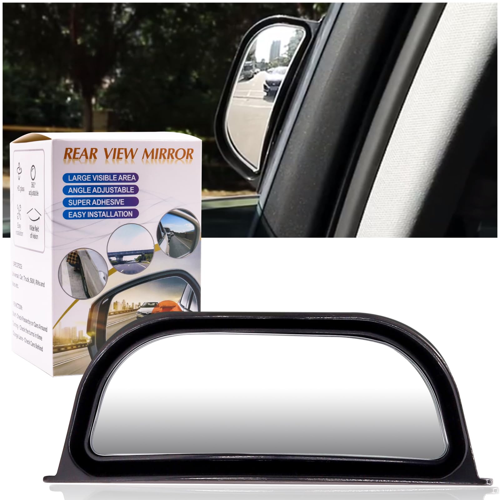 Amazon.com: Biqing Universal Blind Spot Mirror - Rear View Mirror